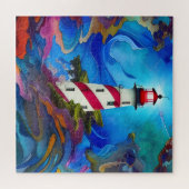 ライトハウスインアストームパズル ジグソーパズル (横)