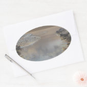 ライトハウスインカスカイスポルトガル 楕円形シール (封筒)