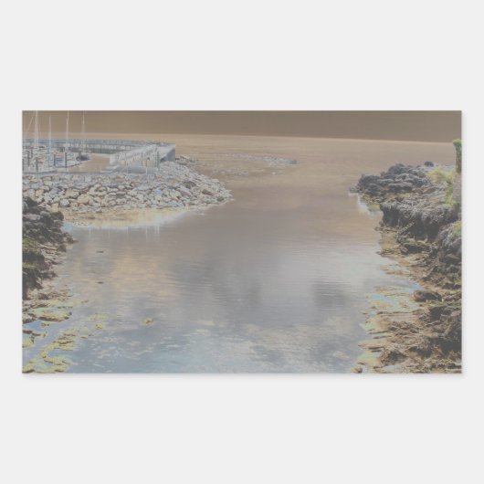 ライトハウスインカスカイスポルトガル 長方形シール (正面)