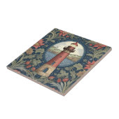 ライトハウスウィリアムモリススタイル海シーフローラ タイル (側面)