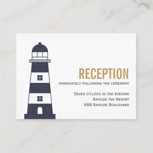 ライトハウスウェディング受付 エンクロージャーカード (正面)