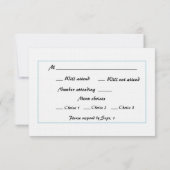 ライトハウスウェディングRSVP 出欠カード (裏面)