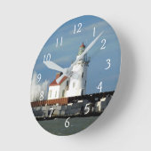 ライトハウスウェーブ ラウンド壁時計 (傾斜)