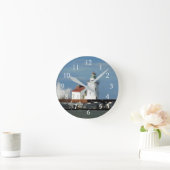 ライトハウスウェーブ ラウンド壁時計 (ホーム)