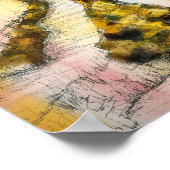 ライトハウスウォーターカラーインク詩編16:11 ポスター (角)