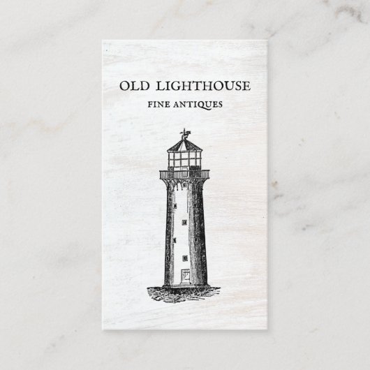 ライトハウスエッチング正方形の名刺 名刺 (正面)