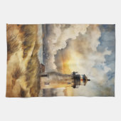 ライトハウスオンアザビーチ キッチンタオル (横)