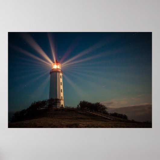 ライトハウスオンアヒル輝くアットナイト ポスター (正面)