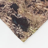 ライトハウスオンクリフブルー海ハワイ フリースブランケット (角)