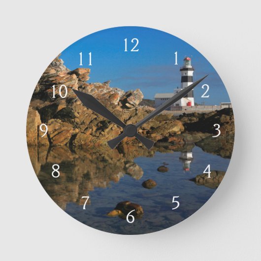ライトハウスオンケープレシフェ ラウンド壁時計 (正面)