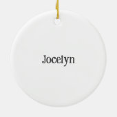 ライトハウスオンザクリフスウォーターカラーパーソナライズされた セラミックオーナメント (裏面)