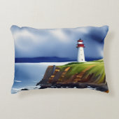 ライトハウスオンザクリフスウォーターカラー アクセントクッション (正面)