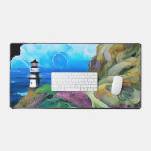 ライトハウスオンザクリフ デスクマット (キーボード&マウス)
