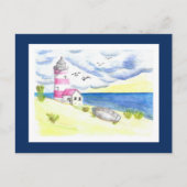 ライトハウスオンビーチはがき ポストカード (正面)