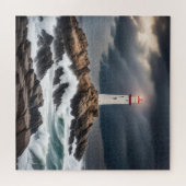 ライトハウスオン海ロック ジグソーパズル (横)