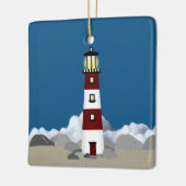 ライトハウスオーナメント セラミックオーナメント (左)