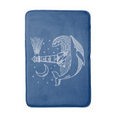 ライトハウスクジラ バスマット (正面縦)