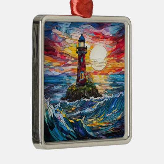 ライトハウスクリスマスオーナメント メタルオーナメント (右)
