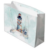 ライトハウスクリスマスコースタルホリデイ ラージペーパーバッグ (裏面アングル)