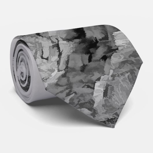 ライトハウスグレイ白黒クラウドシースケープ海 ネクタイ (ロール)