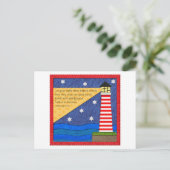 ライトハウスコラージュ感動的はがき ポストカード (スタンド正面)