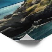 ライトハウスコースタルアートプリントポスター ポスター (角)