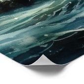 ライトハウスコースタルアートプリントポスター ポスター (角)