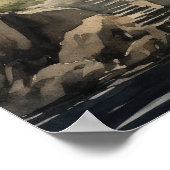 ライトハウスコースタルアートプリントポスター ポスター (角)