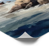 ライトハウスコースタルアートプリントポスター ポスター (角)