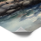 ライトハウスコースタルアートプリントポスター ポスター (角)