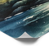 ライトハウスコースタルアートプリントポスター ポスター (角)