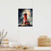 ライトハウスコースタルアートプリントポスター ポスター (キッチン)