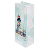 ライトハウスコースタルホリデークリスマス ワインギフトバッグ (正面アングル)