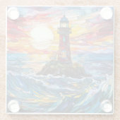 ライトハウスコースター ガラスコースター (裏面)