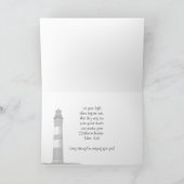 ライトハウスサンセットクリスチャン勇気付けられるカード カード (内部)