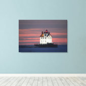 ライトハウスサンセットシフト キャンバスプリント (インサイチュ (ウッドフロア))