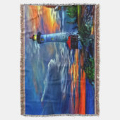 ライトハウスサンセット スローブランケット (正面縦)