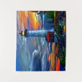 ライトハウスサンセット タペストリー (正面)