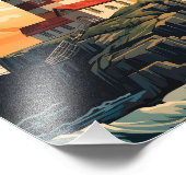 ライトハウスサンセット フォトプリント            (角)