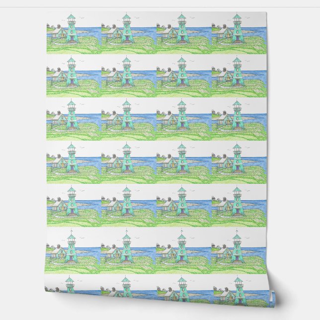 ライトハウスシアン 壁紙 (ほどく)