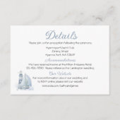 ライトハウスシルボートブルー航海のズ結婚詳細 エンクロージャーカード (正面)