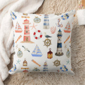 ライトハウスシルボート海アドベンチャー クッション (ブランケット)