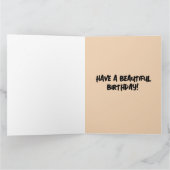 ライトハウスシーサイドアート誕生日グリーティングカード カード (内部)