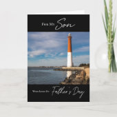 ライトハウスシースケープ父の日 カード (正面)