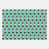 ライトハウスシーンデザインラッピング紙 ラッピングペーパーシート (正面3)