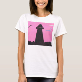 ライトハウスシーン付きタンクトップ Tシャツ