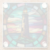 ライトハウススクエアガラスコースター ガラスコースター (裏面)