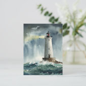 ライトハウスストーム海はがき ポストカード (スタンド正面)