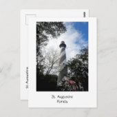 ライトハウスセントオーガスティンフロリダ1 ポストカード (正面/裏面)