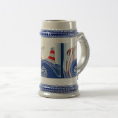 ライトハウスセーリングボー航海のト ビールジョッキ (正面右)